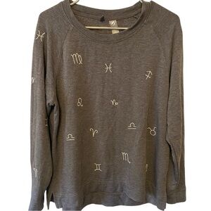 LOU & GREY Long Sleeve Zodiac Sweatshirt | Size Large | NWOT